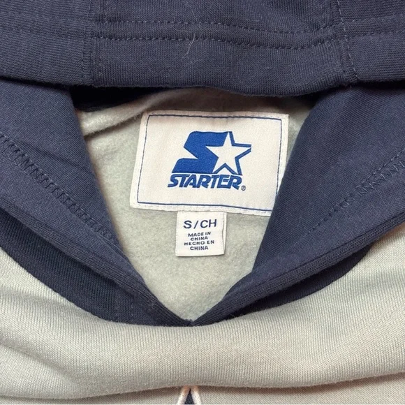 Vintage Dallas Cowboys Starter NFL hoodie sweatshirt men’s S oversized fit baggy - Picture 7 of 7